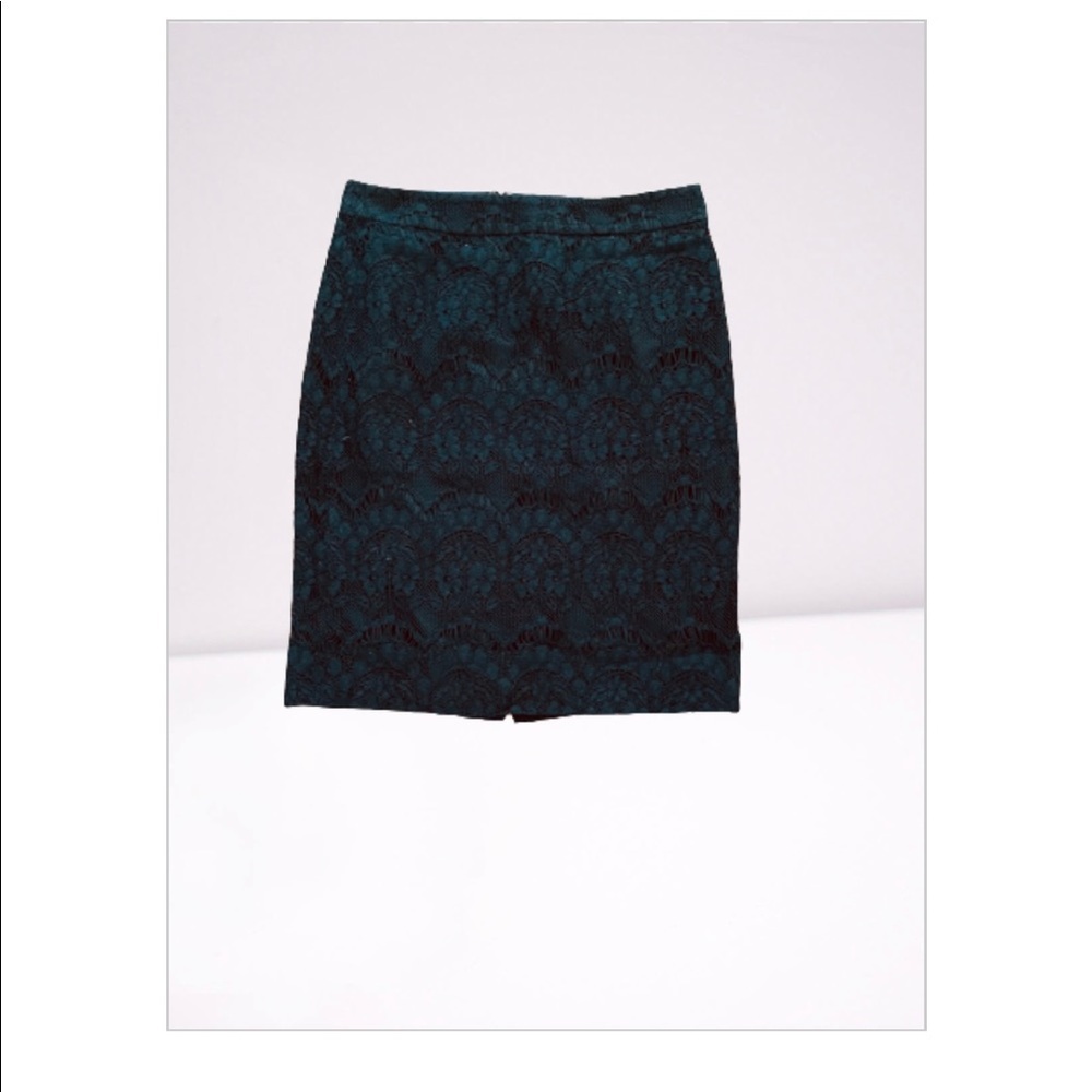 J. Crew black lace mini skirt size 00